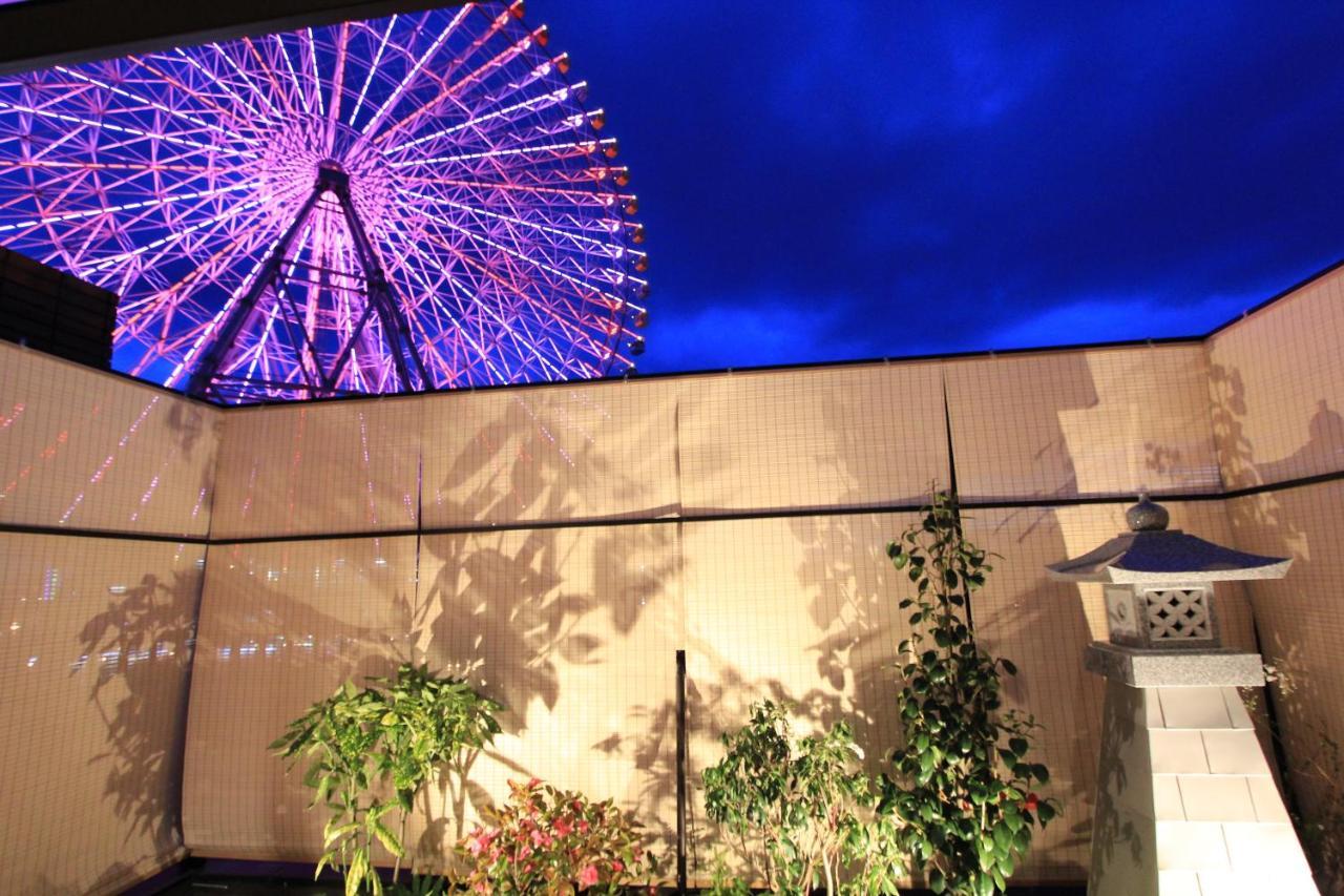 Konjakuso Osaka Tempozan "Ikesu" Projection M Apping Spa Konjakuso Osaka Tempozan "Takadoro" Wheel View Exterior foto